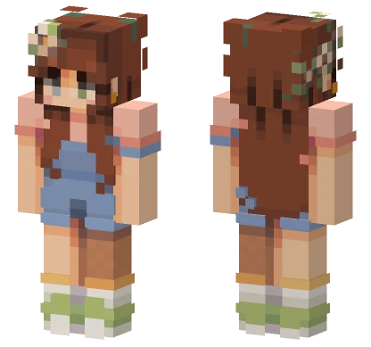 Flora The Explorer Minecraft skin