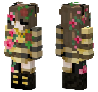 Floral Bee Keeper Minecraft skin