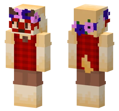 Floral Headband Boy Minecraft skin