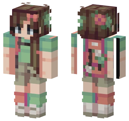 Floral Summer Outfit Minecraft skin