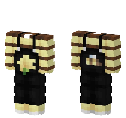 Flower Bee Overalls Minecraft skin