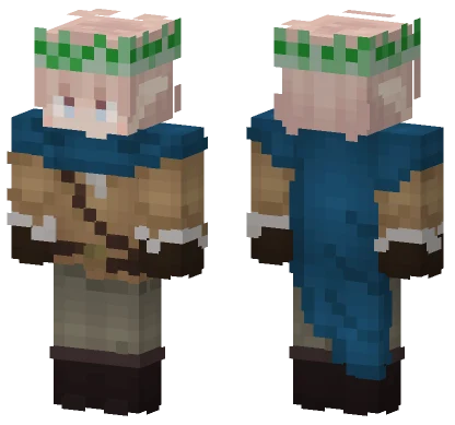 Flower Crown Elf Minecraft skin