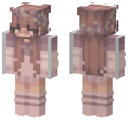 Flower Crown Girl Minecraft skin
