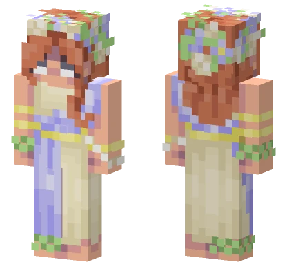 Flowering Sea Girl Minecraft skin