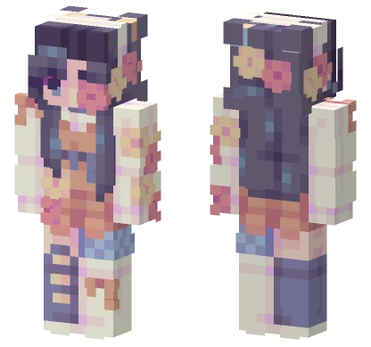 Flowery Shoutouts Minecraft skin
