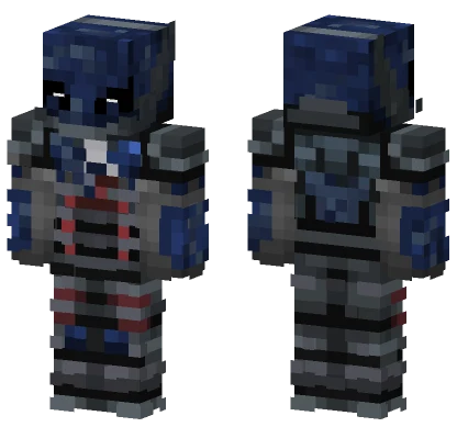 Fluffigerboruto Blue Wolf Minecraft skin