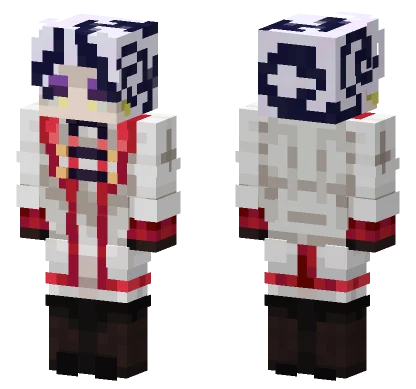 Fluffigerboruto White Outfit Minecraft skin