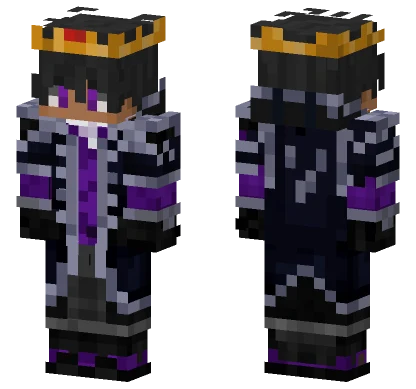 Fluxion With Crown Minecraft skin