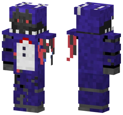 FNAF 2 Withered Bonnie Minecraft skin