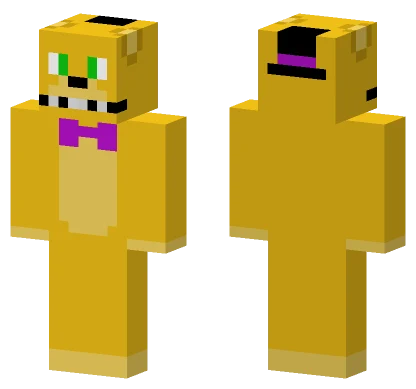 FNAF Fredbear Minecraft skin