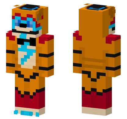 FNAF Glamrock Freddy Minecraft skin