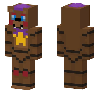 FNAF Rockstar Freddy Minecraft skin