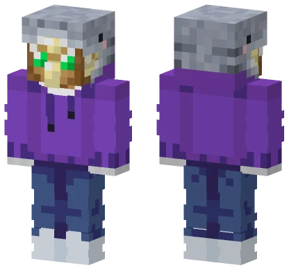 Foolish Juan Purple Hoodie Minecraft skin