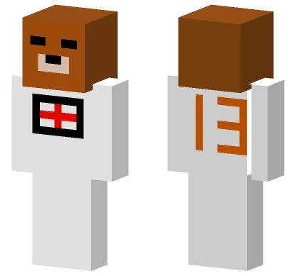 Football Bear Minecraft skin