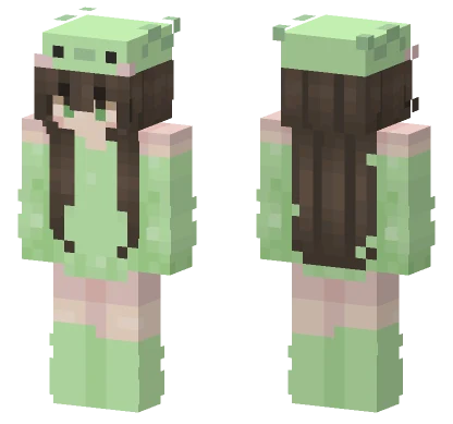 Forest Axolotl Minecraft skin