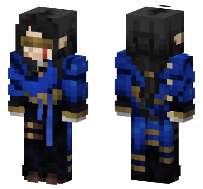Formal Azul Minecraft skin