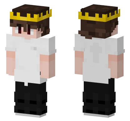 Formal Black and White Minecraft skin