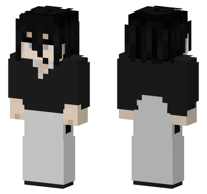 Formal Black and White Suit Minecraft skin