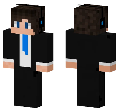 Formal Black Suit Minecraft skin