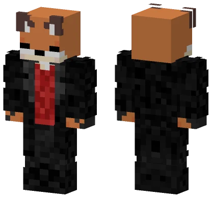 Fox Detective Suit Minecraft skin