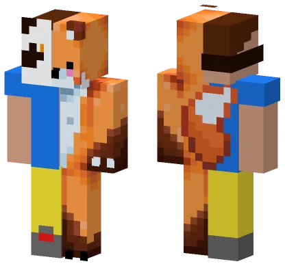 Fox Panda Minecraft skin