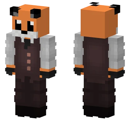 Fox Skin With Suit Minecraft skin