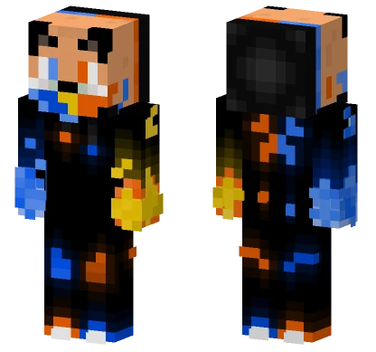 Foxtrot in Creeper Hoodie Minecraft skin