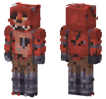 Foxy The Pirate Minecraft skin