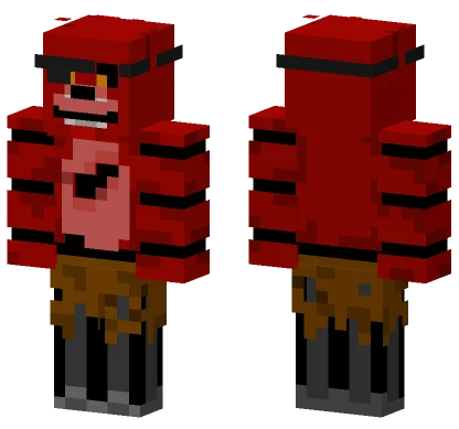 Foxy The Pirate Fox Minecraft skin