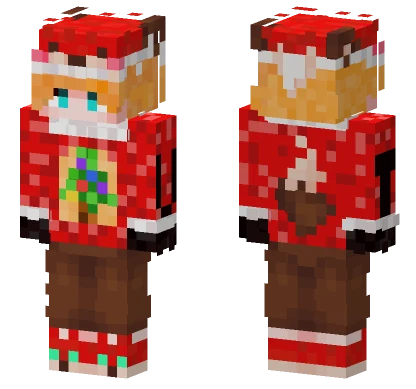 Foxy TV1 Weihnachten Minecraft skin