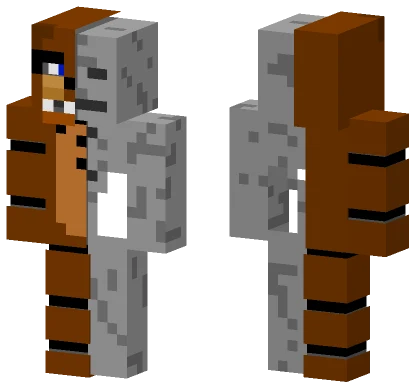 Freddy Fazbear Skeleton Minecraft skin