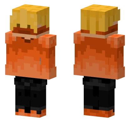 Fredudc Orange Monster Minecraft skin