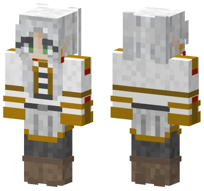 Frieren White Mage Minecraft skin