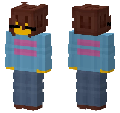 Frisk Female Minecraft skin
