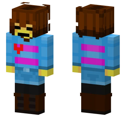 Frisk Undertale V2 Minecraft skin