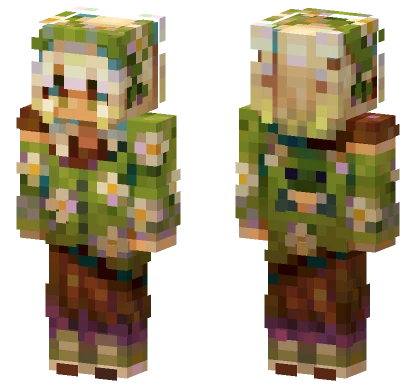 Frog Cardigan Minecraft skin