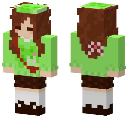 Frog Cultist Girl Minecraft skin