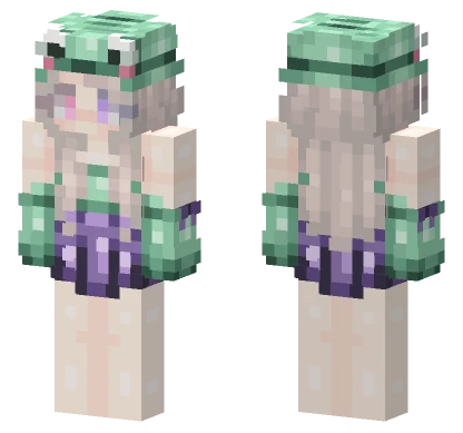Frog Girl Minecraft skin