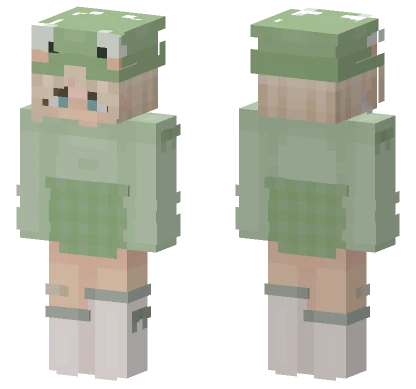 Frog Girl Minecraft skin