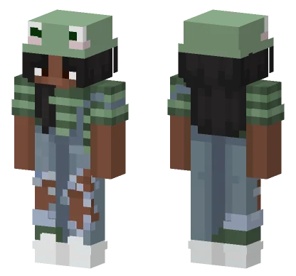 Frog Girl Skin Minecraft skin