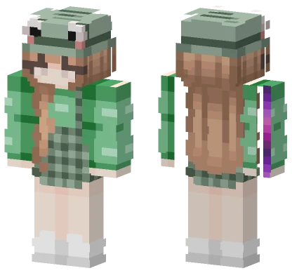 Frog Girl VII Minecraft skin
