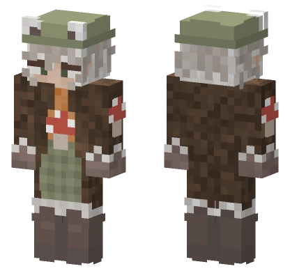 Frog Hat Witch Minecraft skin