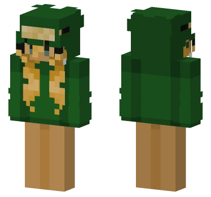 Frog Hoodie Temperate Minecraft skin