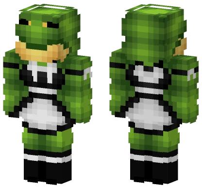 Frog Maid Dress V2 Minecraft skin