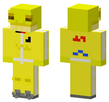 Frogracerbvb Yellow Outfit Minecraft skin