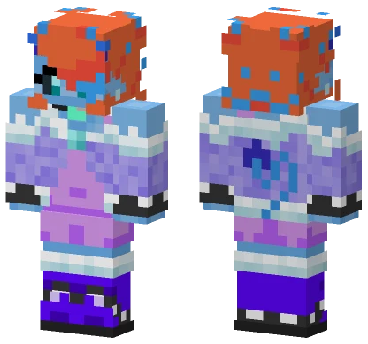 Frosty Blue Creature Minecraft skin