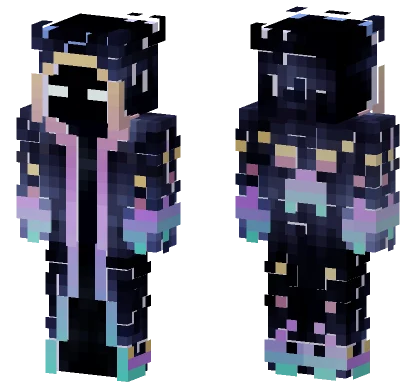 Frosty Synthmage Minecraft skin