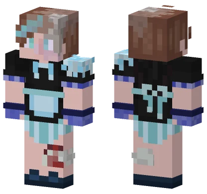 Froyo Light Blue Maid Minecraft skin