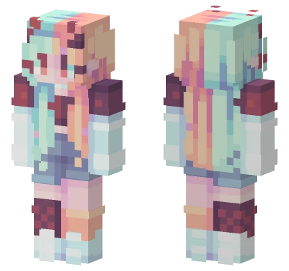 Frozen Flames Minecraft skin