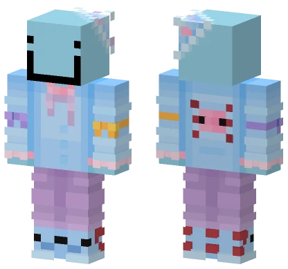 Fruitberries Aqua Axolotls MCC Minecraft skin